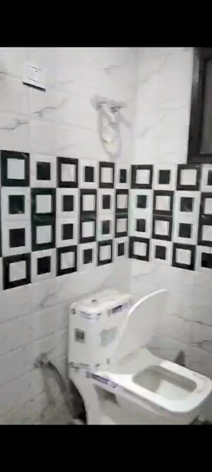 Bathroom in 1 BHK Builder Floor at Chattarpur – for Rent