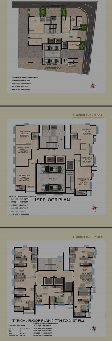Floor Plan in 2 BHK Apartment at Podar Avanta Heights, Parel – for Sale