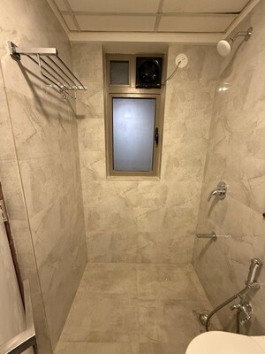 Bathroom in 2 BHK Apartment at Sheth Irene, Malad West – for Rent