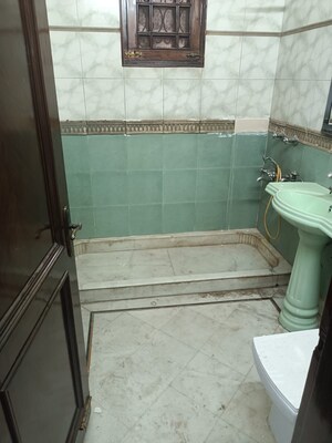 Bathroom in 3 BHK Builder Floor at Yojna Vihar – for Rent