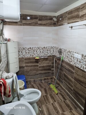 Bathroom in 2 BHK Apartment at Bankey Bihari Aggarwal Heights, Raj Nagar Extension – for Sale