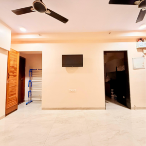 Living Room in 1 BHK Apartment at Rizvi Cedar, Karur Village – for Rent