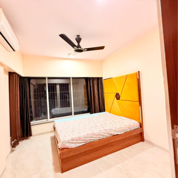 Bedroom in 1 BHK Apartment at Rizvi Cedar, Karur Village – for Rent