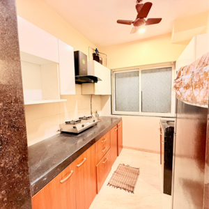 Kitchen in 1 BHK Apartment at Rizvi Cedar, Karur Village – for Rent