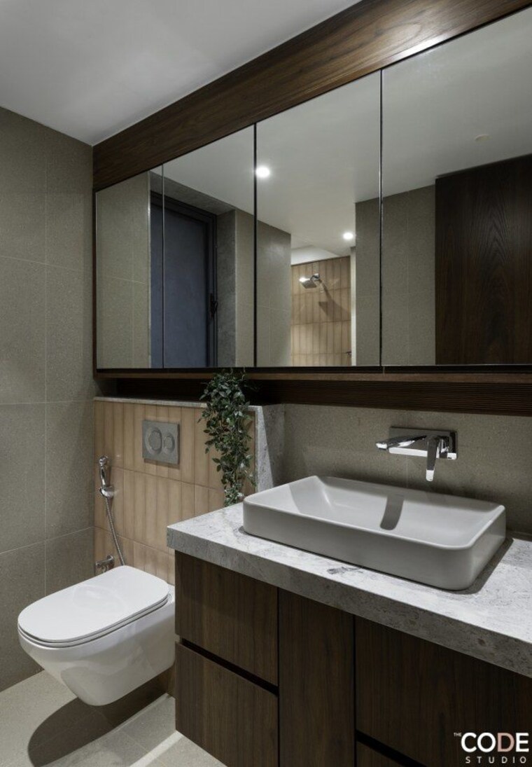 Attached Bathroom, mm-spectra 3 Bedroom 1500 Sq.Ft. Apartment In Chembur Mumbai 9496096