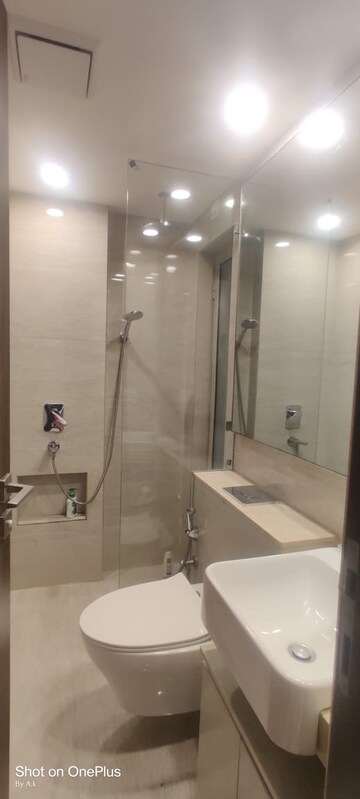 Bathroom in 1 BHK Apartment at Hiranandani Regent Hill, Powai – for Rent