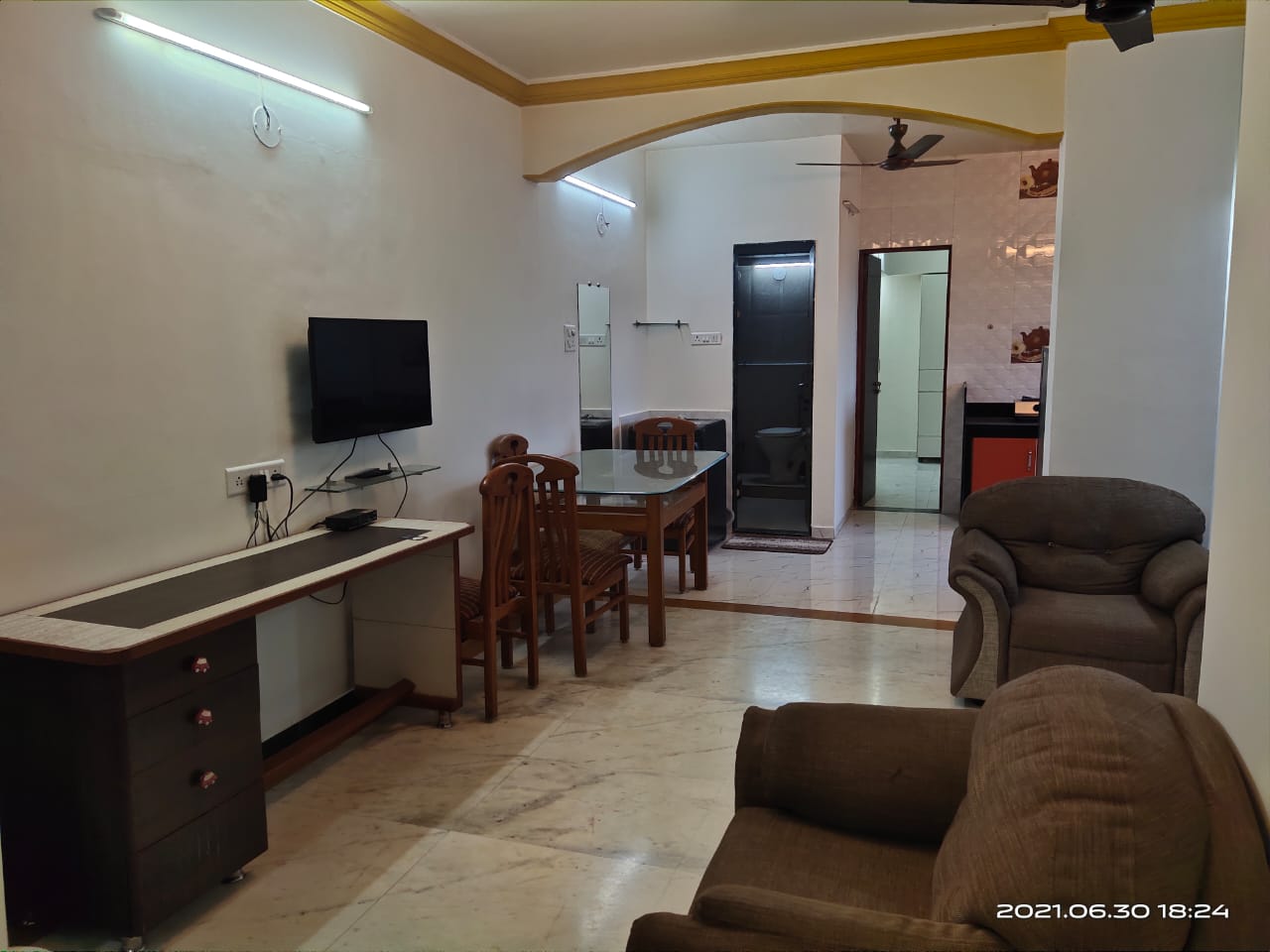 1.5 BHK + Study Room Apartment For Rent in Erandwane