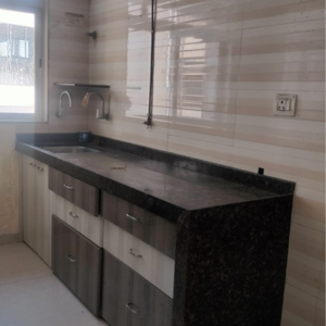 Kitchen in 3 BHK Apartment at Gurukrupa Sunil Apartments, Goregaon West – for Rent