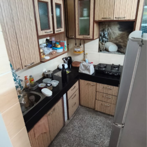 Kitchen in 1 BHK Builder Floor at Malviya Nagar – for Rent