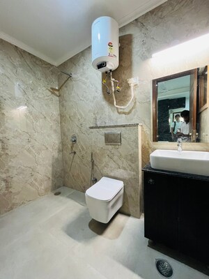 Bathroom in 1 RK Builder Floor at Freedom Fighters Enclave – for Rent