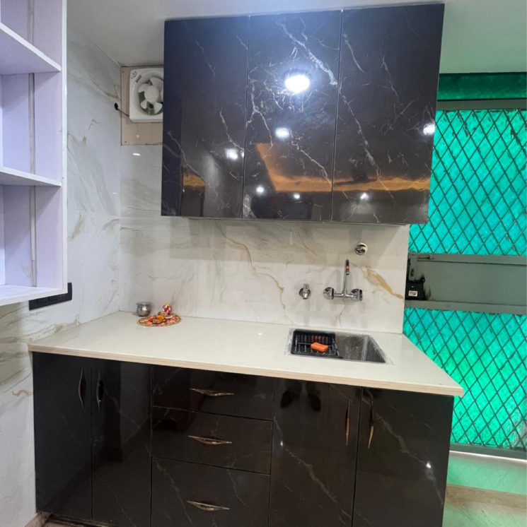 Kitchen, malviya nagar 1 Bedroom 400 Sq.Ft. Builder Floor In Malviya Nagar Delhi 9498241