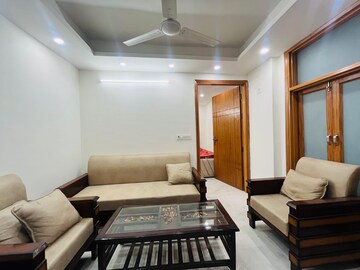 Living Room in 1 BHK Builder Floor at Freedom Fighters Enclave – for Rent