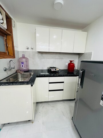 Kitchen in 1 BHK Builder Floor at Freedom Fighters Enclave – for Rent