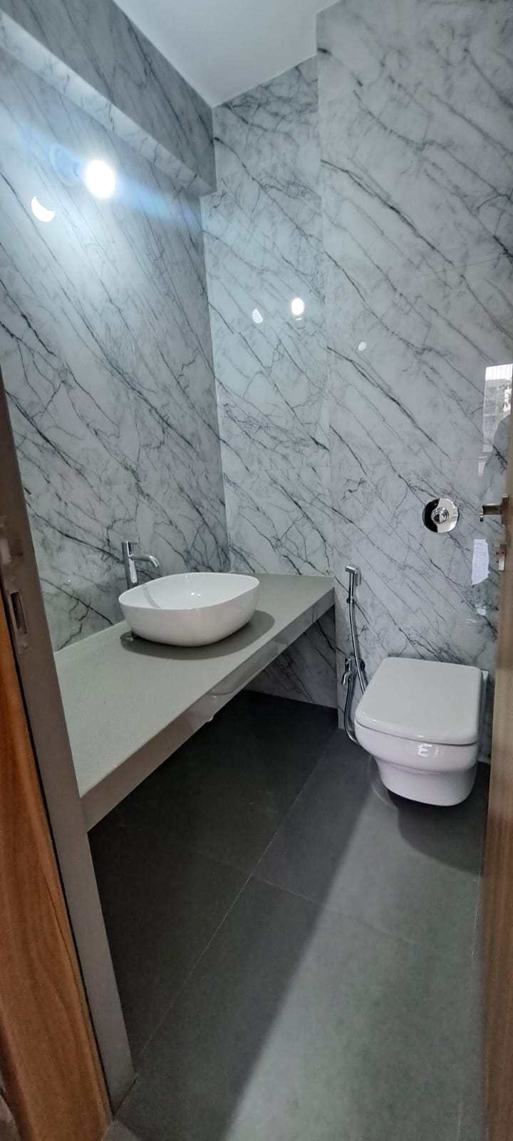 Bathroom in 3 BHK Apartment at Nirman Adi, Kalyani Nagar – for Rent