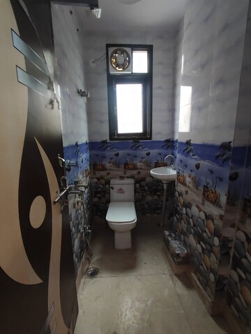 Bathroom in 1 BHK Apartment at Palm Residency Chhatarpur, Chattarpur – for Rent