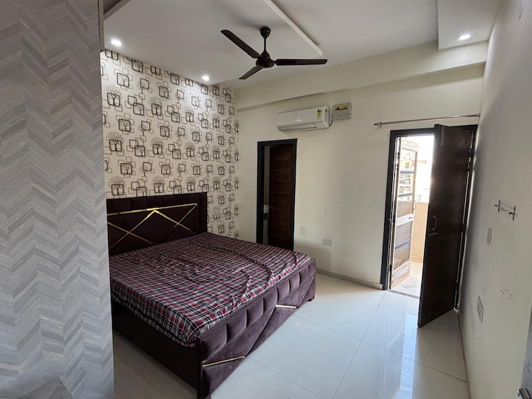Bedroom, penta-homes 2 Bedroom 1350 Sq.Ft. Apartment In Vip Road Zirakpur 9498539
