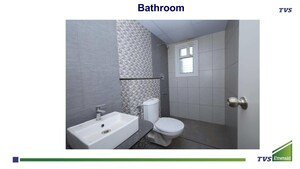 Bathroom in 3 BHK Apartment at TVS Emerald Jardin, Singasandra – for Sale