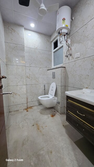 Bathroom in 3 BHK Builder Floor at Chattarpur – for Rent