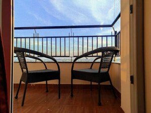 Balcony in 3 BHK Apartment at Pashmina Waterfront, Old Madras Road – for Rent