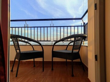 Balcony in 3 BHK Apartment at Pashmina Waterfront, Old Madras Road – for Rent