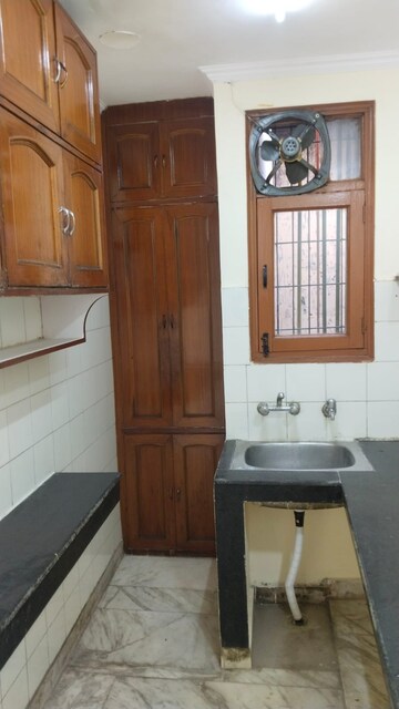 Kitchen in 2 BHK Builder Floor at Malviya Nagar – for Rent