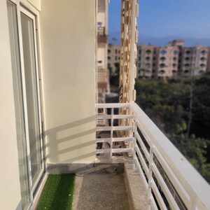 Balcony in 3 BHK Apartment at Doon Trafalgar Extension, Aman Vihar – for Rent