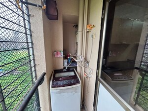 Balcony in 1 BHK Apartment at Panchsheel Gardens, Kandivali West – for Rent