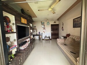 Living Room in 1 BHK Apartment at Panchsheel Gardens, Kandivali West – for Rent