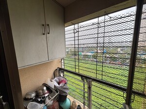 Balcony in 1 BHK Apartment at Panchsheel Gardens, Kandivali West – for Rent