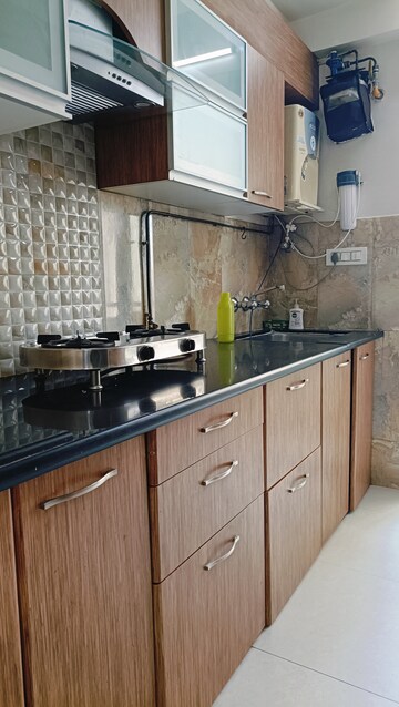 Kitchen in 1 BHK Apartment at Hiranandani Estate, Ghodbunder Road – for Rent