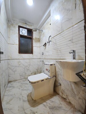 Bathroom in 2 BHK Builder Floor at Chattarpur – for Rent