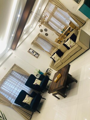 Living Room in 4 BHK Villa at TMR Blossoms, Kogilu – for Rent