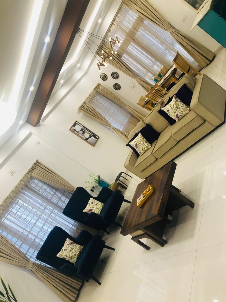 Living Room, tmr-blossoms 4 Bedroom 4200 Sq.Ft. Villa In Kogilu Bangalore 9499678