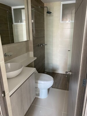 Bathroom in 2 BHK Apartment at Sayba Orchid, Kurla East – for Rent