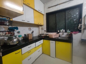 Kitchen in 1 BHK Apartment at Tulsi Darshan Society, Kopar Khairane – for Rent