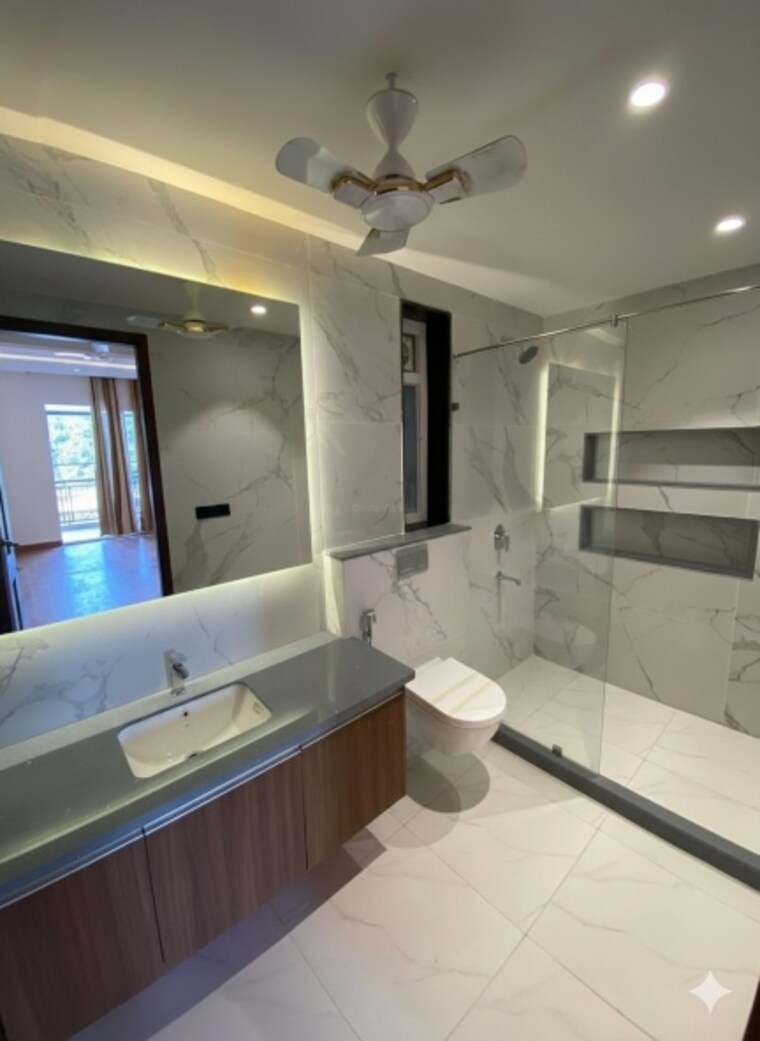 Attached Bathroom, greater kailash i 4 Bedroom 4200 Sq.Ft. Builder Floor In Greater Kailash I Delhi 9499981