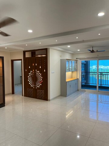 Living Room in 3 BHK Apartment at Aparna Sarovar Zenith, Nallagandla – for Rent