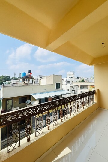 Balcony in 1 BHK Builder Floor at Wadgaon Sheri – for Rent