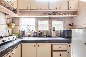 Kitchen in 3 BHK Builder Floor at Greater Kailash ii – for Rent