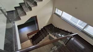 Staircase in 4 BHK Villa at Magna Majestic Meadows, Osman Nagar – for Rent