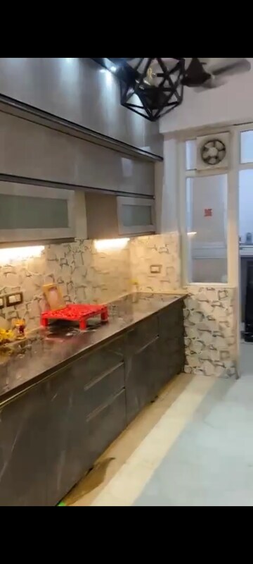 Kitchen in 4 BHK Apartment at Spring Meadows, Tech Zone 4 Greater Noida – for Rent
