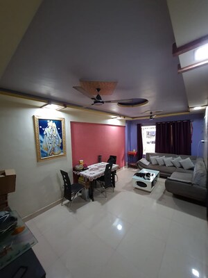 Living Room in 1 BHK Apartment at Lambodar Park, Kalwa – for Sale