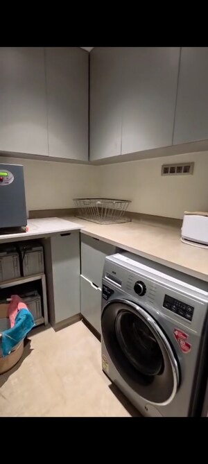 Kitchen in 1 BHK Apartment at Suryamukhi Garden Apartment, Vittal Mallya Road – for Rent