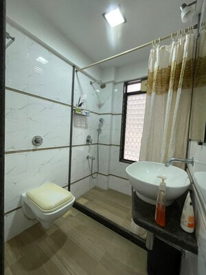 Bathroom in 4 BHK Apartment at PR Kumud, Khar West – for Sale