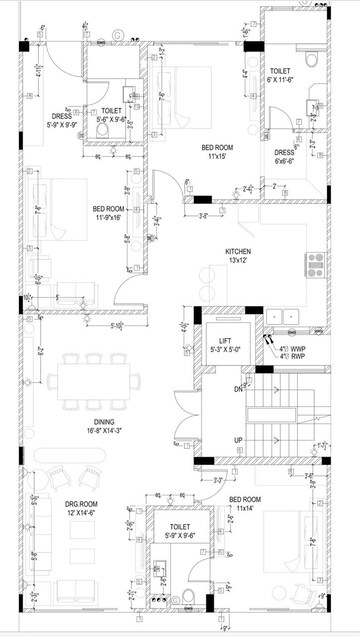 Floor Plan in 3 BHK Builder Floor at Sector 65 – for Sale