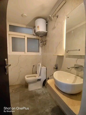 Bathroom in 1 BHK Builder Floor at Saket – for Rent