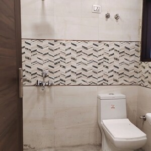 Bathroom in 3 BHK Builder Floor at Chattarpur – for Rent