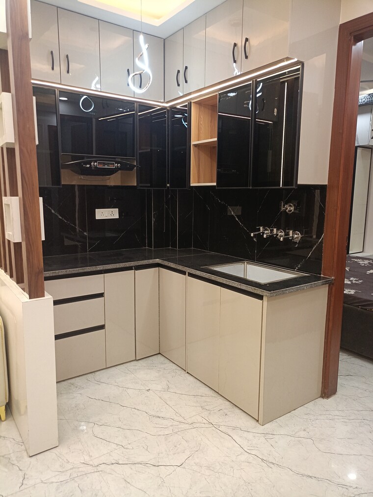 Kitchen, mohan garden 3 Bedroom 630 Sq.Ft. Builder Floor In Mohan Garden Delhi 9501718