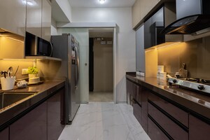 Kitchen in 1 BHK Apartment at Haware Estate, Kasarvadavali – for Rent