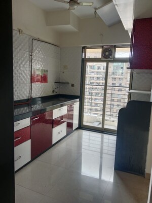 Kitchen in 3 BHK Apartment at Nahar Camellia Apartment, Chandivali – for Rent